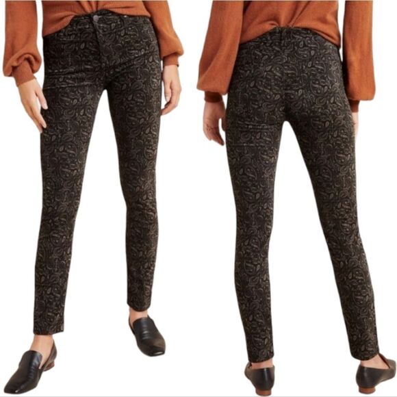AG Anthropologie The Stevie Velvet High-Rise Skinny Jeans Adriano Goldschmied 26 - Picture 3 of 16